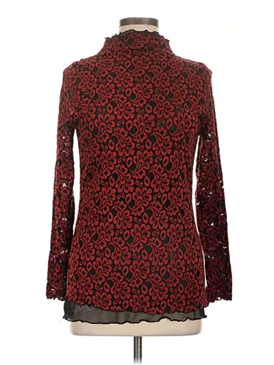 Pre-owned Unbranded Long Sleeve Blouse In Red