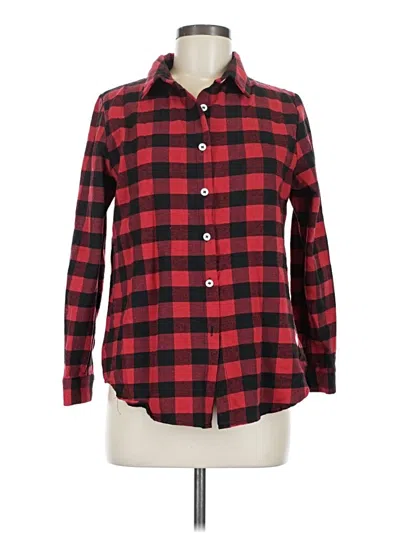 Pre-owned Unbranded Long Sleeve Blouse In Red