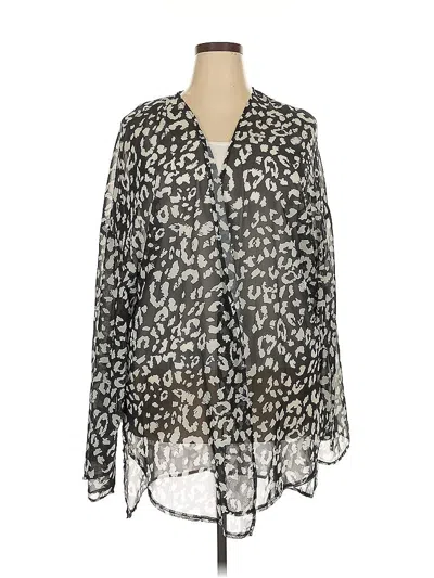 Pre-owned Unbranded Long Sleeve Blouse In Silver