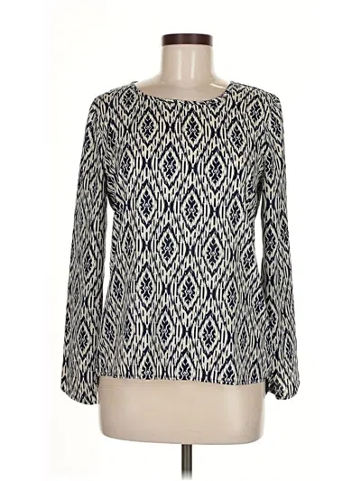 Pre-owned Unbranded Long Sleeve Blouse In Silver