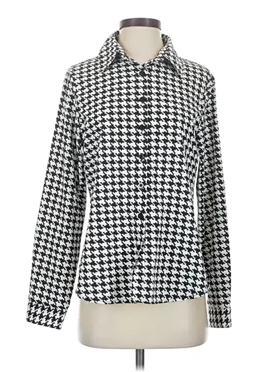 Pre-owned Unbranded Long Sleeve Blouse In Silver