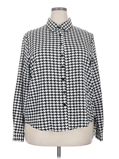 Pre-owned Unbranded Long Sleeve Blouse In Silver