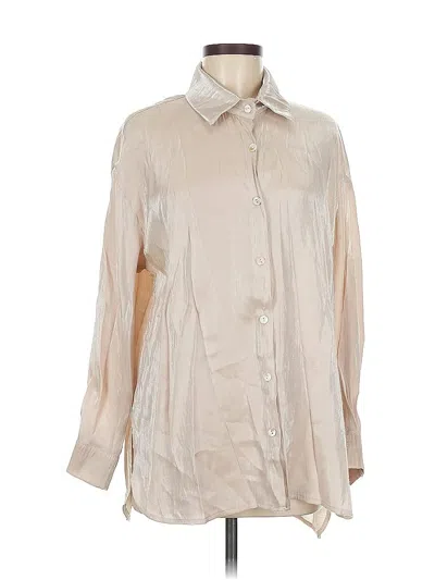 Pre-owned Unbranded Long Sleeve Blouse In White