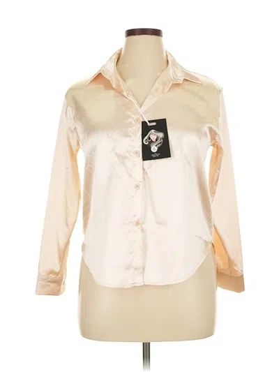 Pre-owned Unbranded Long Sleeve Blouse In White
