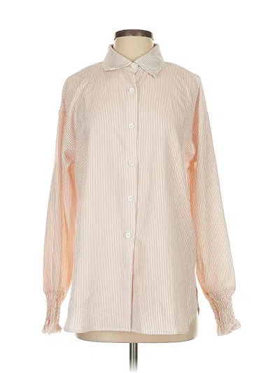 Pre-owned Unbranded Long Sleeve Blouse In White