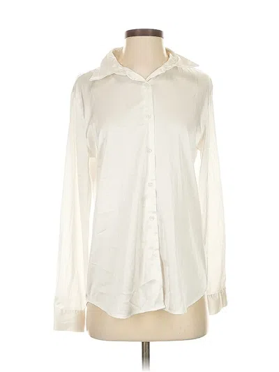 Pre-owned Unbranded Long Sleeve Blouse In White