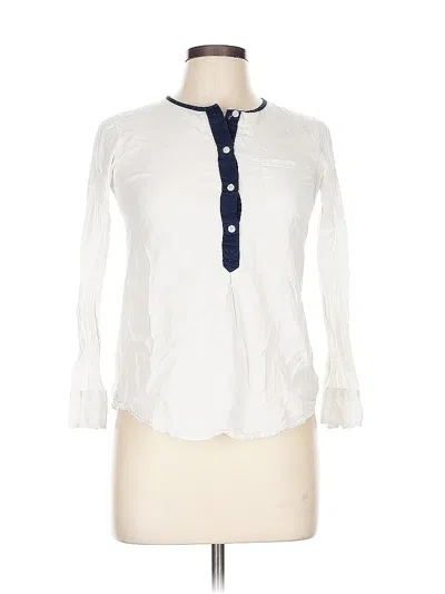 Pre-owned Unbranded Long Sleeve Blouse In White