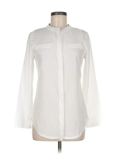 Pre-owned Unbranded Long Sleeve Blouse In White