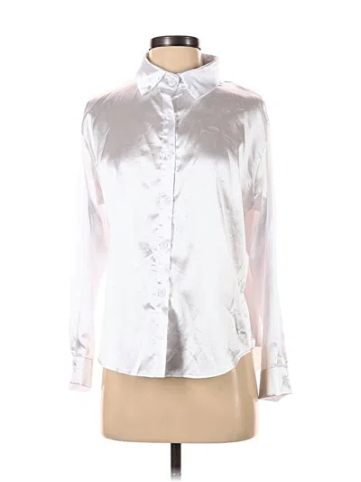 Pre-owned Unbranded Long Sleeve Blouse In White