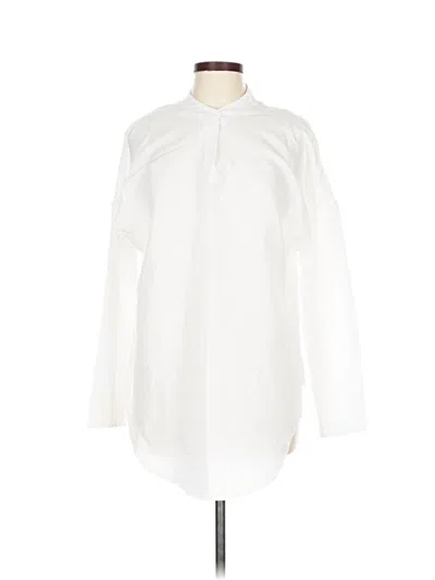 Pre-owned Unbranded Long Sleeve Blouse In White