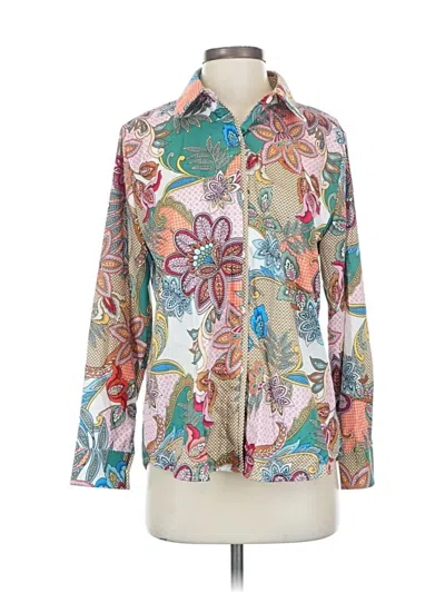 Pre-owned Unbranded Long Sleeve Blouse In White