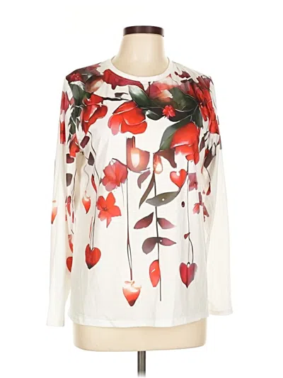 Pre-owned Unbranded Long Sleeve Blouse In White