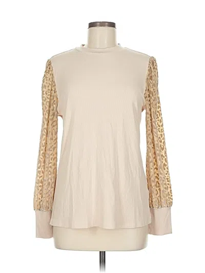 Pre-owned Unbranded Long Sleeve Blouse In White