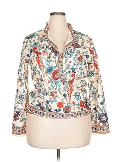 Pre-owned Unbranded Long Sleeve Blouse In White