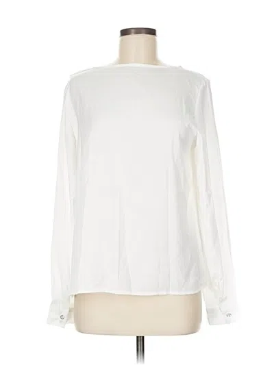 Pre-owned Unbranded Long Sleeve Blouse In White