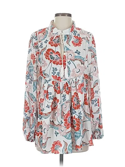 Pre-owned Unbranded Long Sleeve Blouse In White