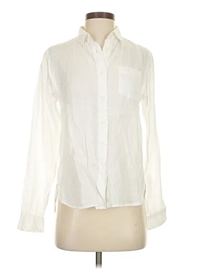 Pre-owned Unbranded Long Sleeve Blouse In White