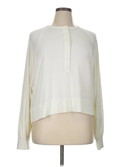 Pre-owned Unbranded Long Sleeve Blouse In White