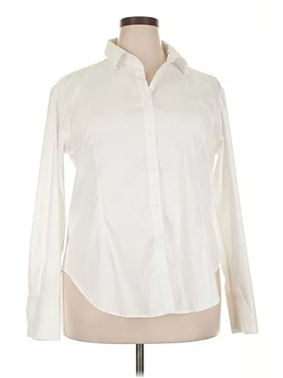 Pre-owned Unbranded Long Sleeve Blouse In White