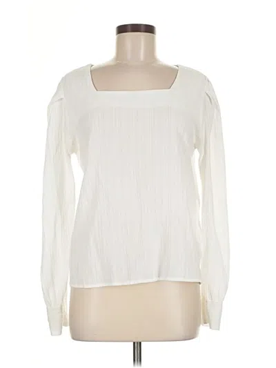 Pre-owned Unbranded Long Sleeve Blouse In White
