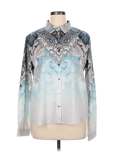Pre-owned Unbranded Long Sleeve Blouse In White