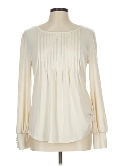 Pre-owned Unbranded Long Sleeve Blouse In White