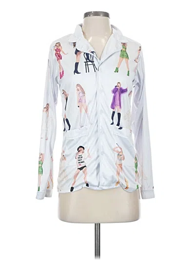 Pre-owned Unbranded Long Sleeve Blouse In White