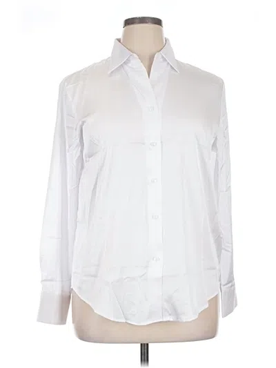 Pre-owned Unbranded Long Sleeve Blouse In White