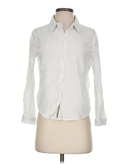Pre-owned Unbranded Long Sleeve Blouse In White
