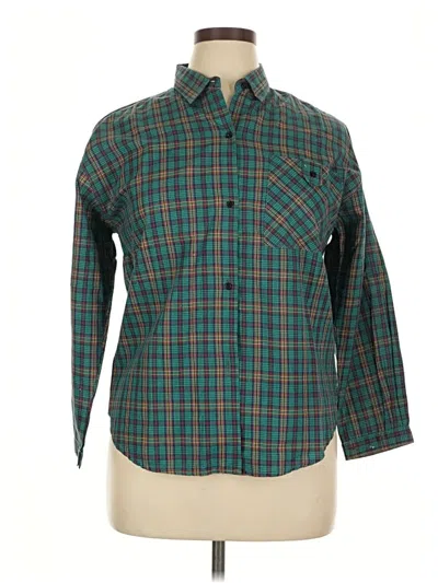 Pre-owned Unbranded Long Sleeve Button Down Shirt In Blue