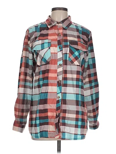 Pre-owned Unbranded Long Sleeve Button Down Shirt In Blue