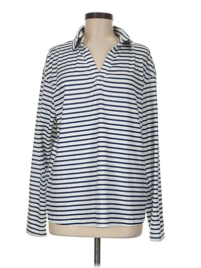 Pre-owned Unbranded Long Sleeve Button Down Shirt In Blue
