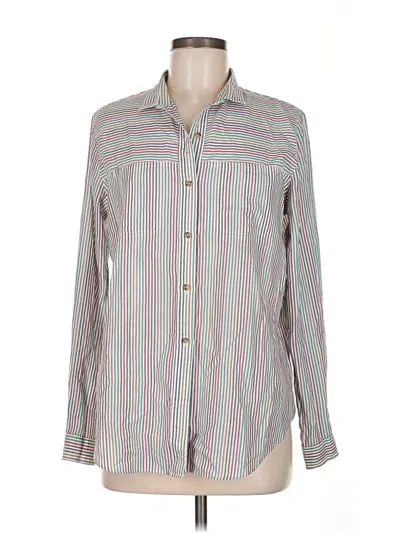 Pre-owned Unbranded Long Sleeve Button Down Shirt In Brown