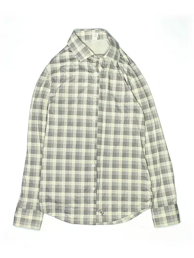 Pre-owned Unbranded Kids' Long Sleeve Button Down Shirt In Gray