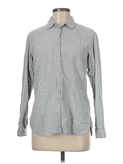 Pre-owned Unbranded Long Sleeve Button Down Shirt In Gray