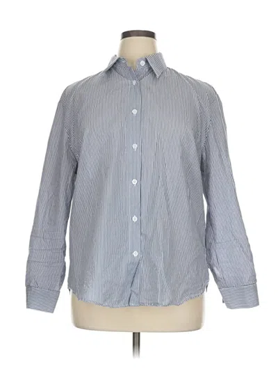 Pre-owned Unbranded Long Sleeve Button Down Shirt In Gray
