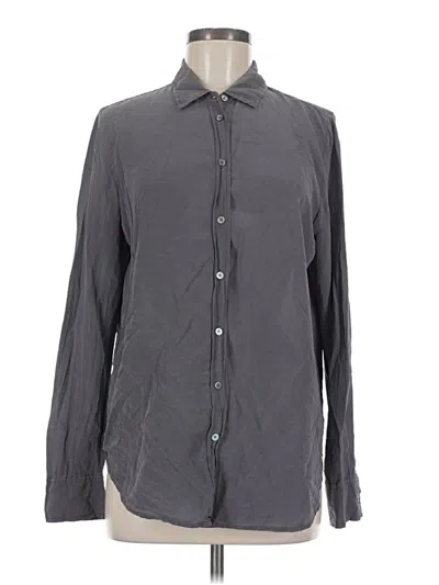 Pre-owned Unbranded Long Sleeve Button Down Shirt In Gray