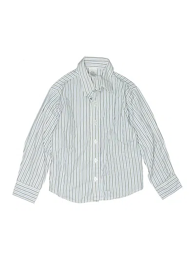 Pre-owned Unbranded Kids' Long Sleeve Button Down Shirt In Green