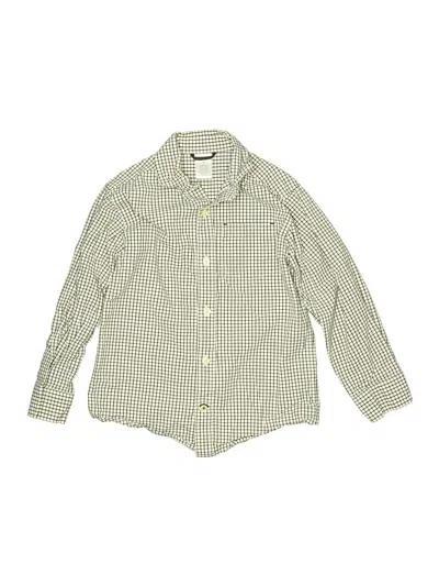 Pre-owned Unbranded Kids' Long Sleeve Button Down Shirt In Green