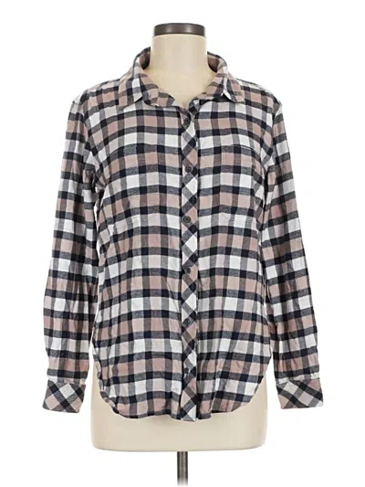 Pre-owned Unbranded Long Sleeve Button Down Shirt In Ivory