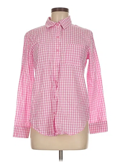 Pre-owned Unbranded Long Sleeve Button Down Shirt In Pink