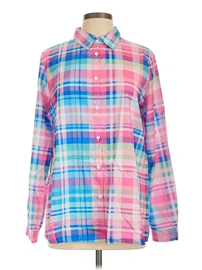 Pre-owned Unbranded Long Sleeve Button Down Shirt In Pink