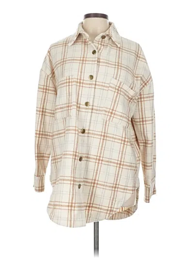 Pre-owned Unbranded Long Sleeve Button Down Shirt In White