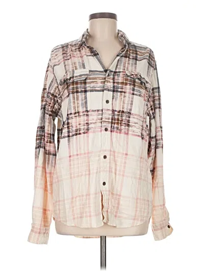 Pre-owned Unbranded Long Sleeve Button Down Shirt In White