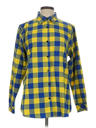 Pre-owned Unbranded Long Sleeve Button Down Shirt In Yellow