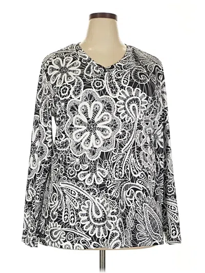 Pre-owned Unbranded Long Sleeve Henley Shirt In Silver
