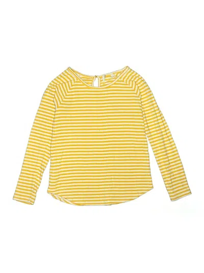Pre-owned Unbranded Kids' Long Sleeve Henley Shirt In Yellow