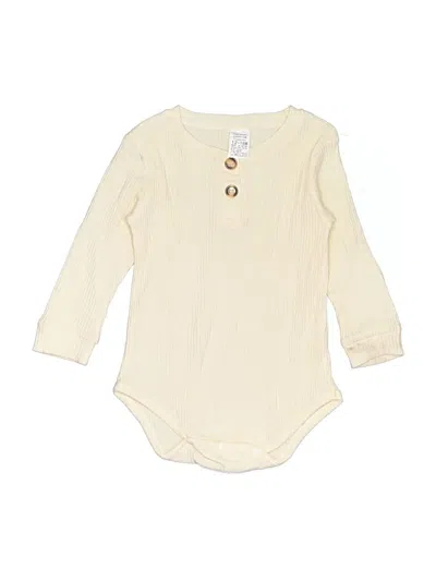 Pre-owned Unbranded Kids' Long Sleeve Onesie In Ivory
