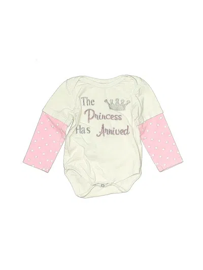 Pre-owned Unbranded Kids' Long Sleeve Onesie In White