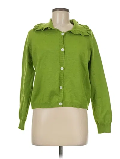 Pre-owned Unbranded Long Sleeve Polo Shirt In Green